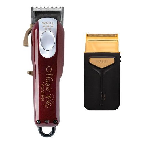 Kit Maquina Wahl Magic Clip Cordless + Aparador Travel Shaver