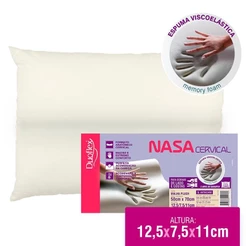 Travesseiro Duoflex Nasa Cervical Ortopédico Viscoelástico Cor Branco