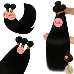 Aplique de Cabelo do Futuro Tela Liso 45cm Castanho, Loiro