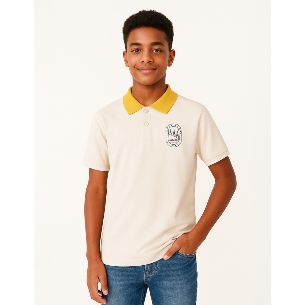 Kit 6 Camisetas Juvenil Menino Manga Curta Polo Básica Escolar Casual Sortidas Confortáveis