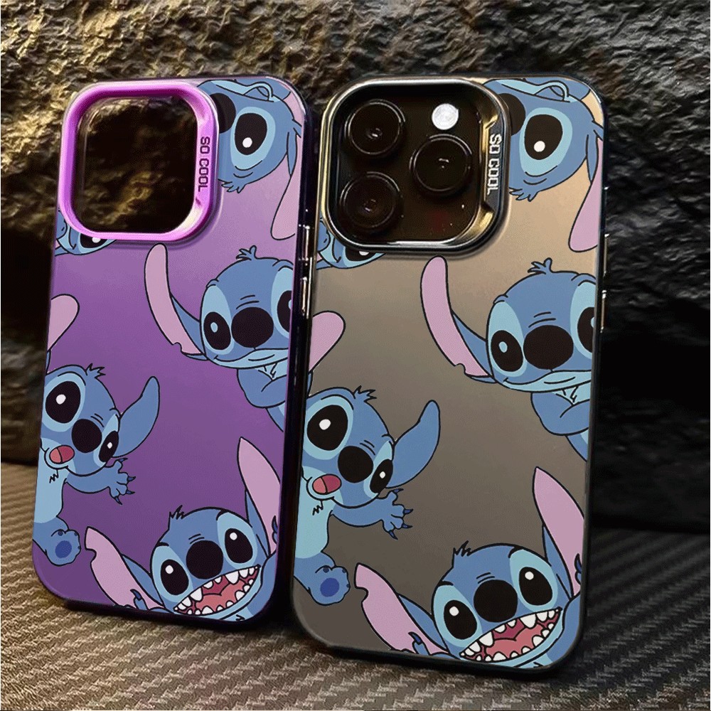 Capinha capa Fosco de telefone Stitch é adequada para iPhone xr xs max 7/8 11 12 13 14 15 16 17 pro max plus case em Oferta na Shopee