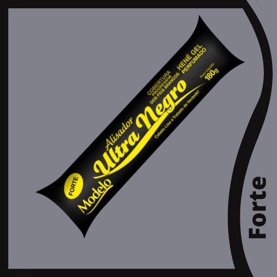Detalhes do Henê Ultra Negro Alisador Divina Dama 180g Preto Azulado Bisnaga