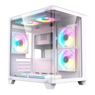 Gabinete Gamer Acegeek Arcane, Mid-Tower, Lateral de Vidro, Branco, AG-ARCANE-WH em Oferta na Shopee