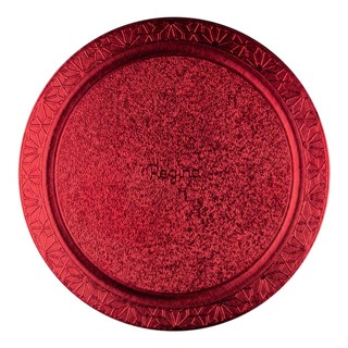 Base para Bolo Cake Board Redondo - Vermelho Metalizado - 26cm - 1 unidade - Regina - Rizzo em Oferta na Shopee