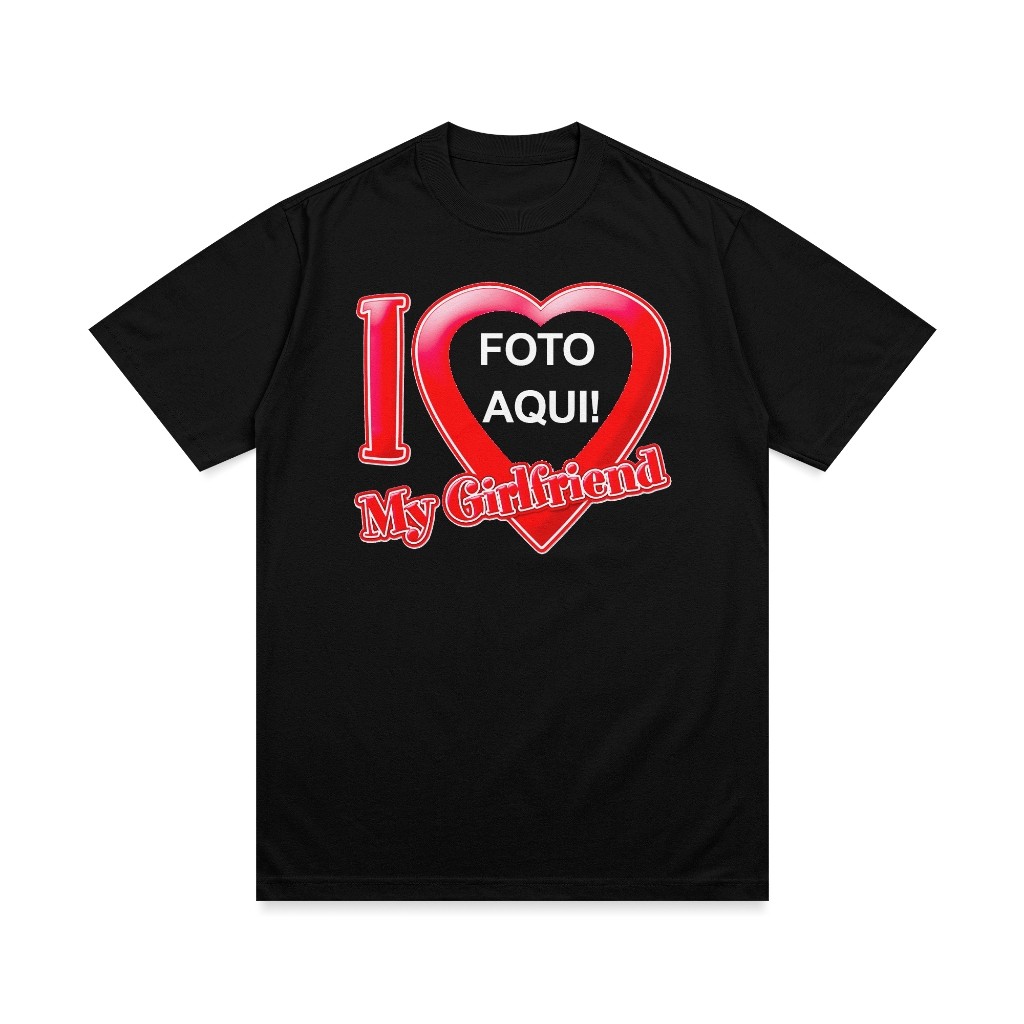 Camisa Personalizada I love my girlfriend  ideal para namorados Presente Namorado (a) Blusa amo minha namorada em Oferta na Shopee