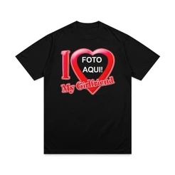 Camisa Personalizada I love my girlfriend ideal para namorados Presente Namorado (a) Blusa amo minha namorada