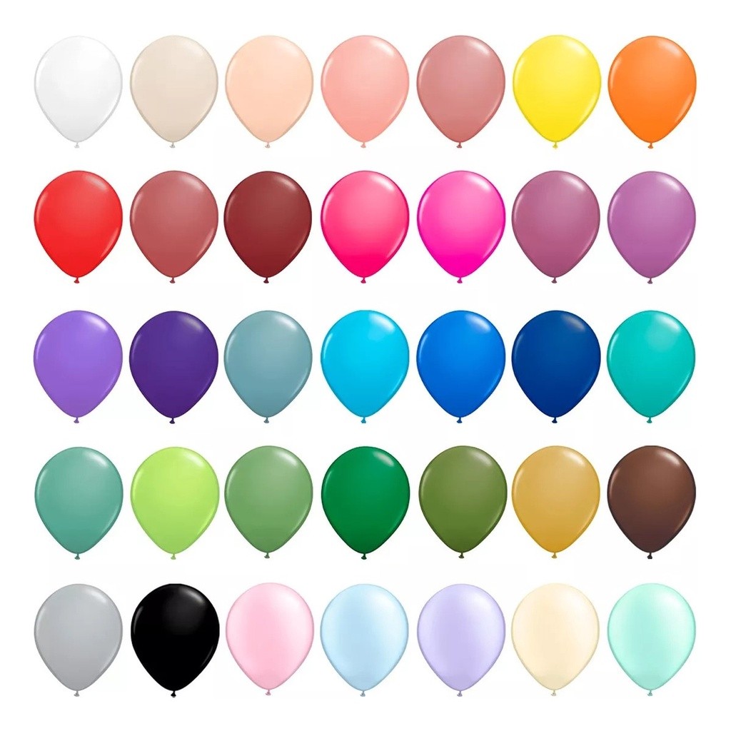 Balão Bexiga Latex Cor Liso 12 Polegadas 50 Unidades em Oferta na Shopee