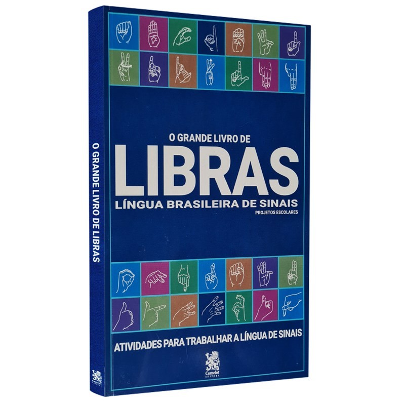 Livro O Grande Livro de Libras | Atividades para Trabalhar a Língua de Sinais em Oferta na Shopee