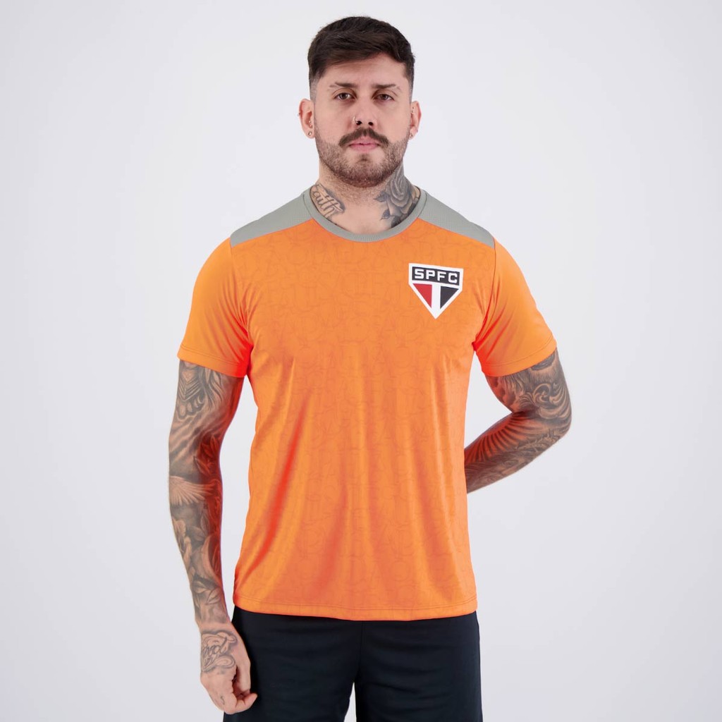 Camisa São Paulo Sampa Laranja em Oferta na Shopee