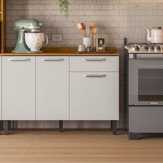 Balcão de Cozinha 3 Portas 1 Gaveta Vegas Itatiaia em Oferta na Shopee