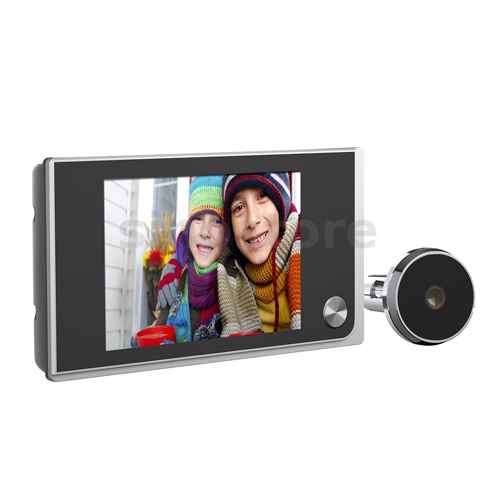 Digital LCD Olho Mágico Visualizador De Alta Definição Foto Monitoramento Visual Campainha Da Porta De Gato Câmera Câmer