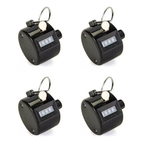 KIT 4 CONTADOR MANUAL 4 DIGITOS FLUXO DE PESSOAS CANTO DE PASSAROS