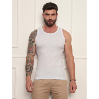 Regata Masculina Americana Academia Musculação Gringa Slim Canelada Ribana Básica Cj Gta Justa