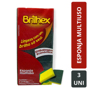 Esponja Para Louça Multiuso 3 Unidades