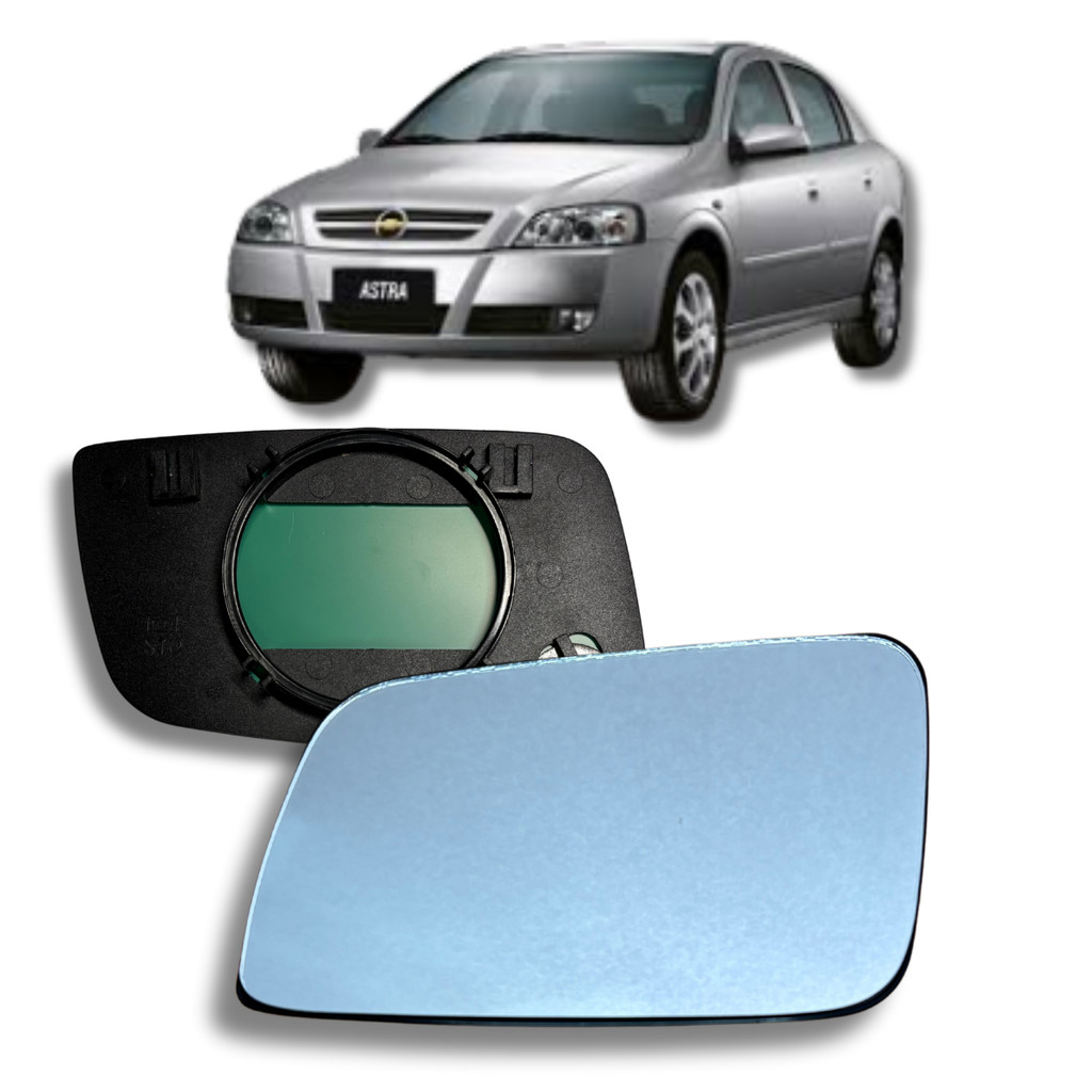 Vidro Espelho Retrovisor Esquerdo Astra 1999 a 2012 - Lado Motorista- NÃO É NA COR AZUL