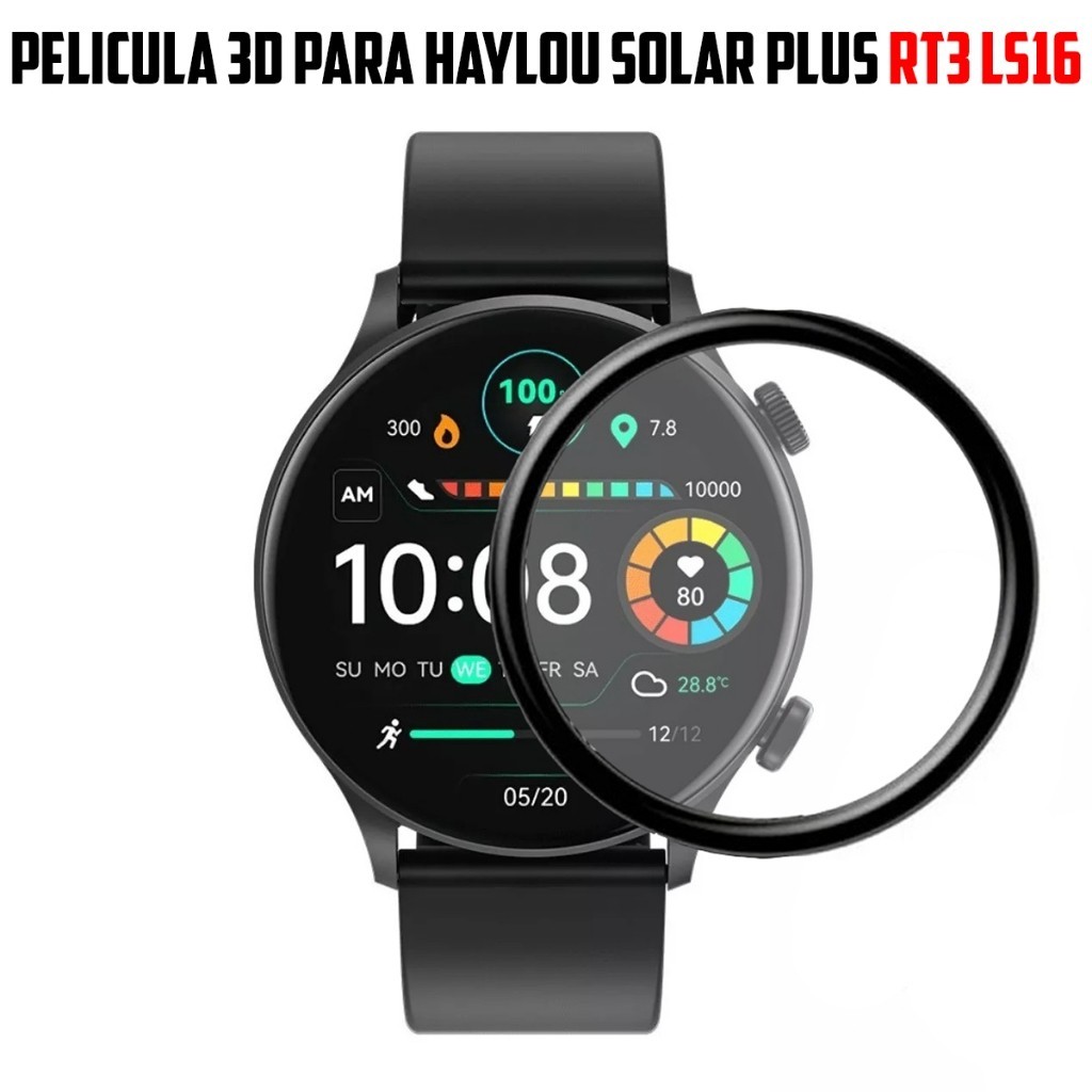 W.BILL Pelicula 3D Para Relógio Smartwatch Para Haylou Solar Plus RT3 LS16 Super Resistente
