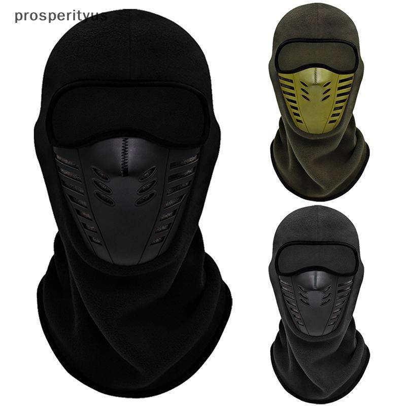 [prosperityus] Máscara De Motocicleta Facial Térmica De Lã Para Manter Aquecido Moto Equitação Balaclava Motociclista Es