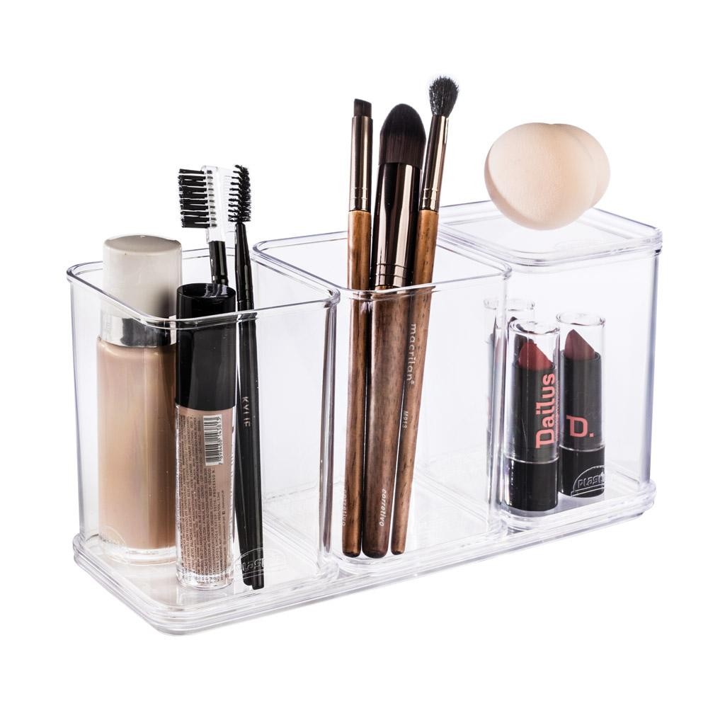 Kit 5 Peças Encaixa Organização Incolor Plasútil - Home & Living