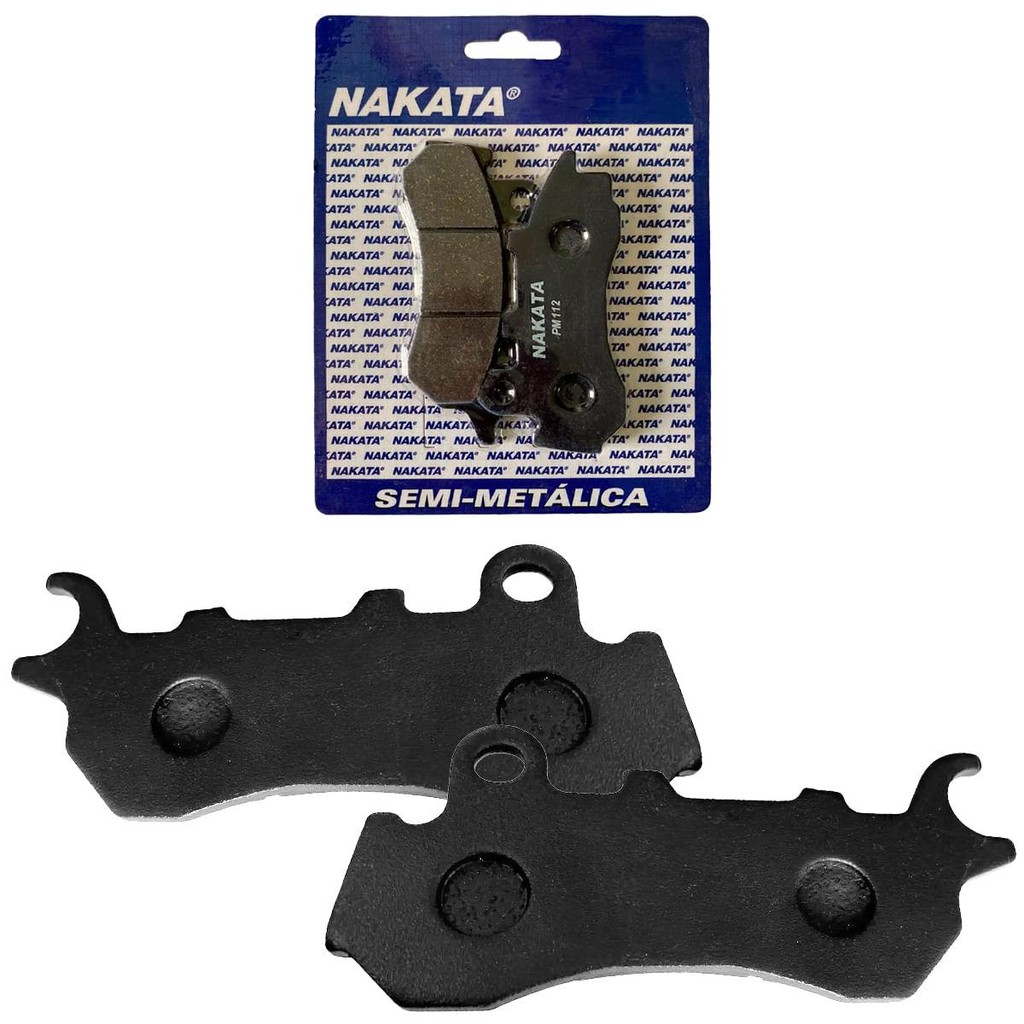 02 Pastilha Freio Moto Dianteiro CG 160 NAKATA PM 112 - Spare Parts and Accessories for Vehicles