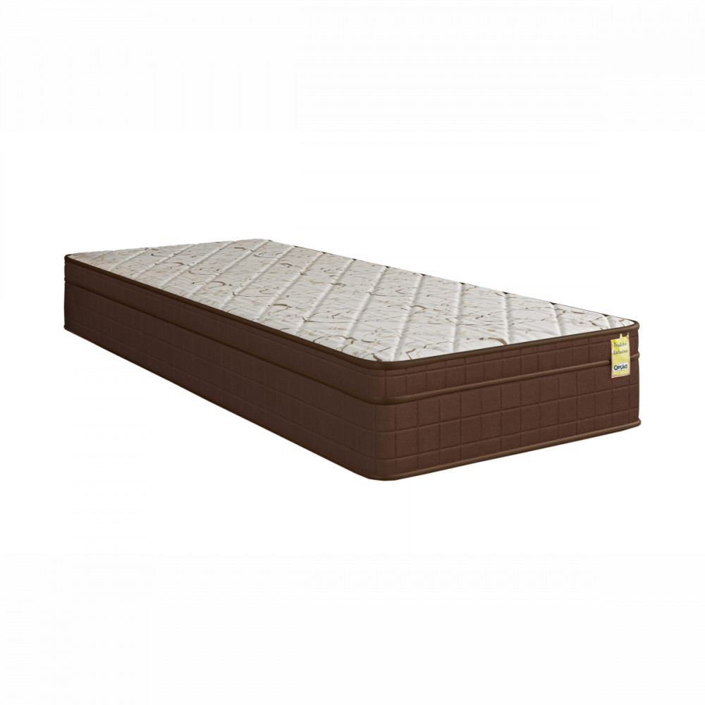 Colchão Solteiro De Espuma D33 Dreemy Ultra 88x188x25 Marrom com Branco Apolospuma em Oferta na Shopee