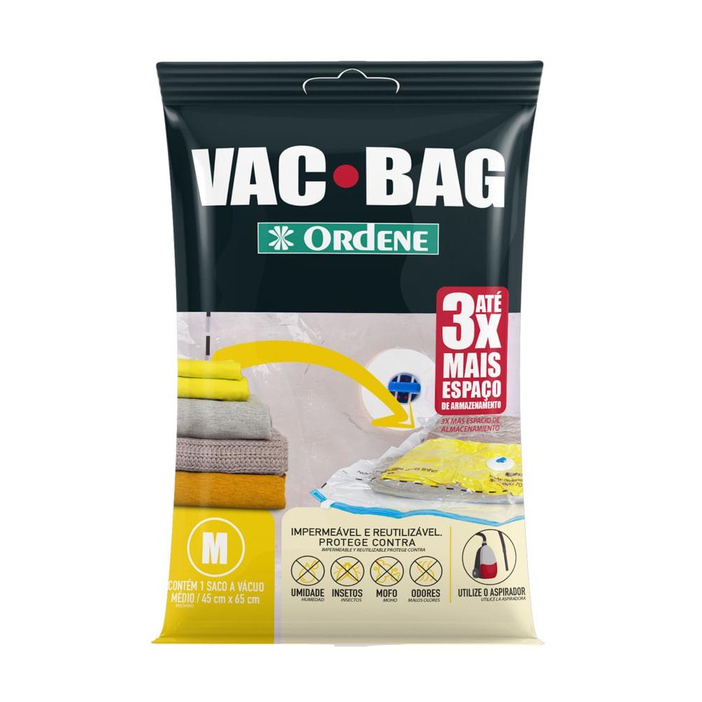 Saco a Vácuo Organizador Médio Transparente 45x65cm Vac Bag Ordene em Oferta na Shopee