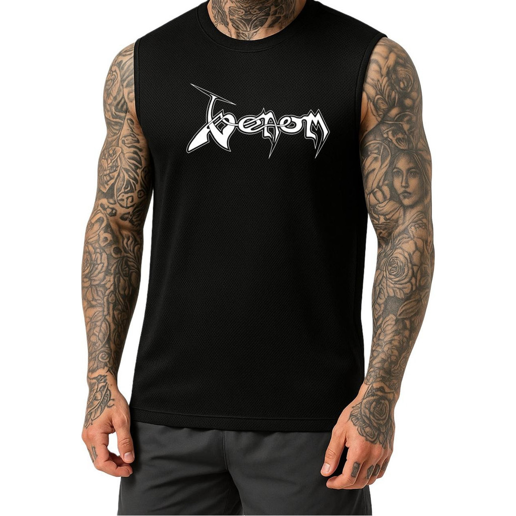 Regata Machão Venom Dry Fit Banda Rock Academia Camiseta