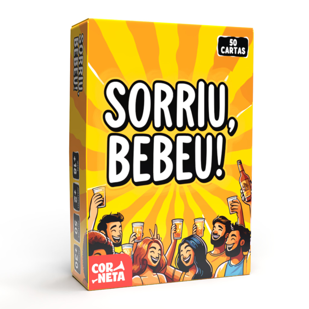 Jogo Sorriu, Bebeu – Desafios com Amigos | Esquenta Perfeito para Festas, Risadas e Zoação +18 em Oferta na Shopee