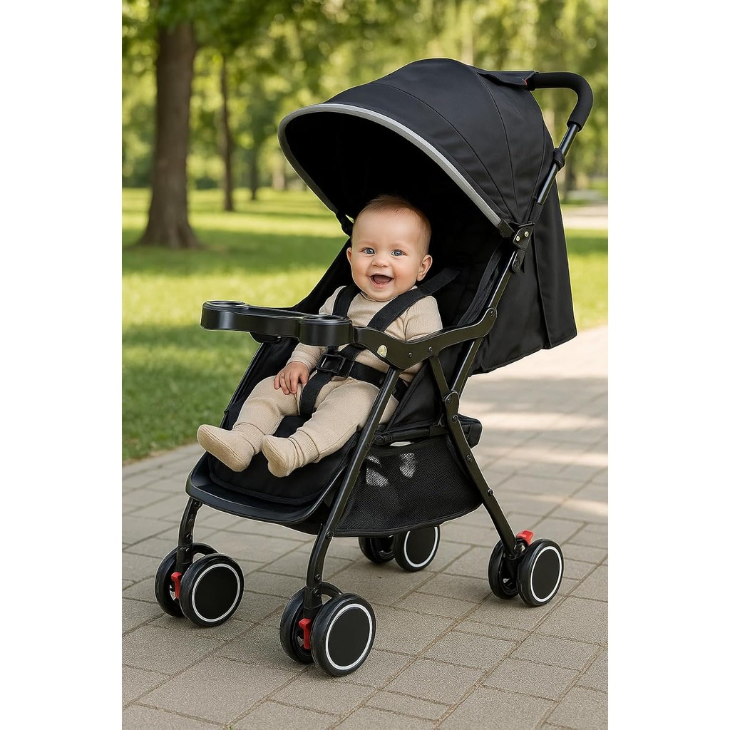 Carrinho de Bebê Acolchoado Reversível – Conforto, Segurança e Praticidade - Envio Imediato