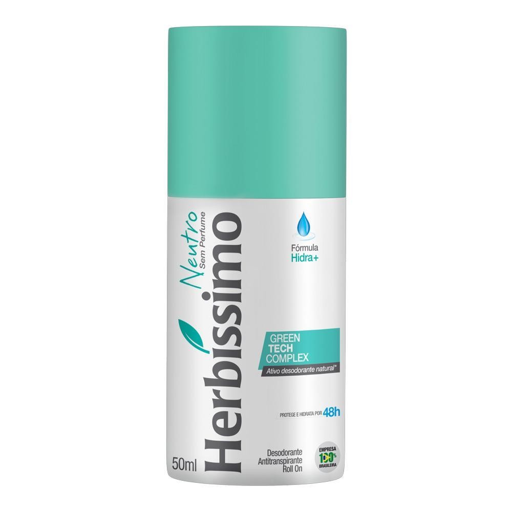 HERBÍSSIMO DESODORANTE ROLL ON NEUTRO COM 50ML - Beauty