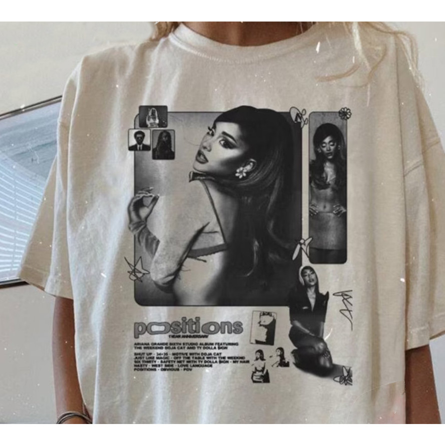 Camiseta Camisa Unissex Ariana Grande Album Positions - Promoção em Oferta na Shopee
