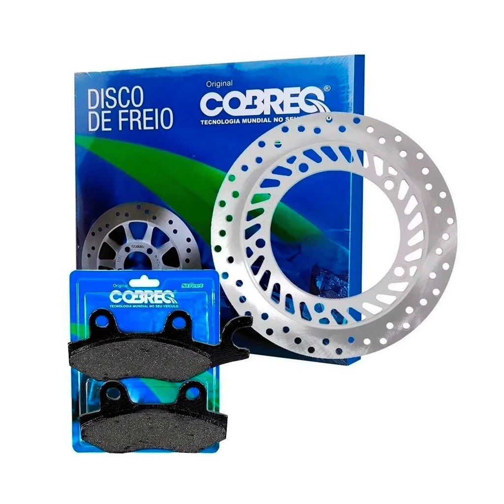 Disco Freio Tornado250/ Nx150/200/ Xr200/ Crf230 + Pastilhas