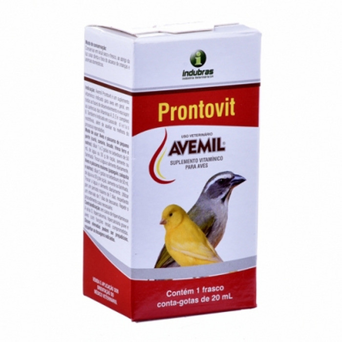 PRONTOVIT VITAMINA PARA PÁSSAROS E SUPLEMENTO VITAMINICO AVEMIL 20ML PARA CANTO E REPRODUÇÃO em Oferta na Shopee