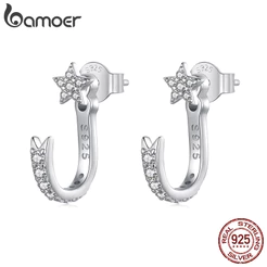 Brincos Bamoer 925 Sterling Sliver Shooting Stars Design Joias Presentes Para Mulheres