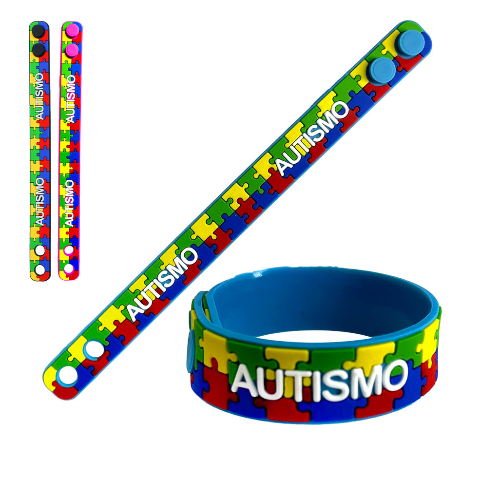 Pulseira Ajustável P/ Autista Autismo De Quebra Cabeça em Oferta na Shopee