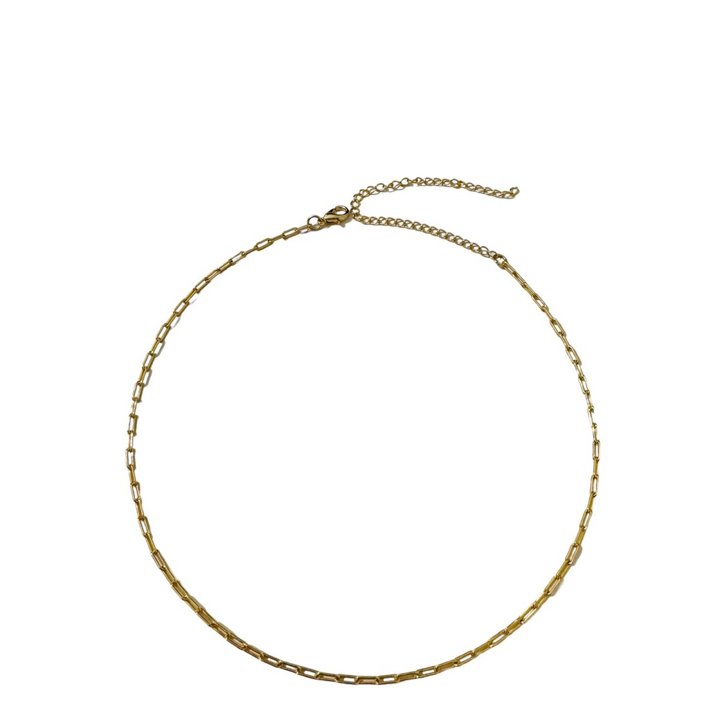 Colar choker corrente dourada em bijuteria de alta qualidade
