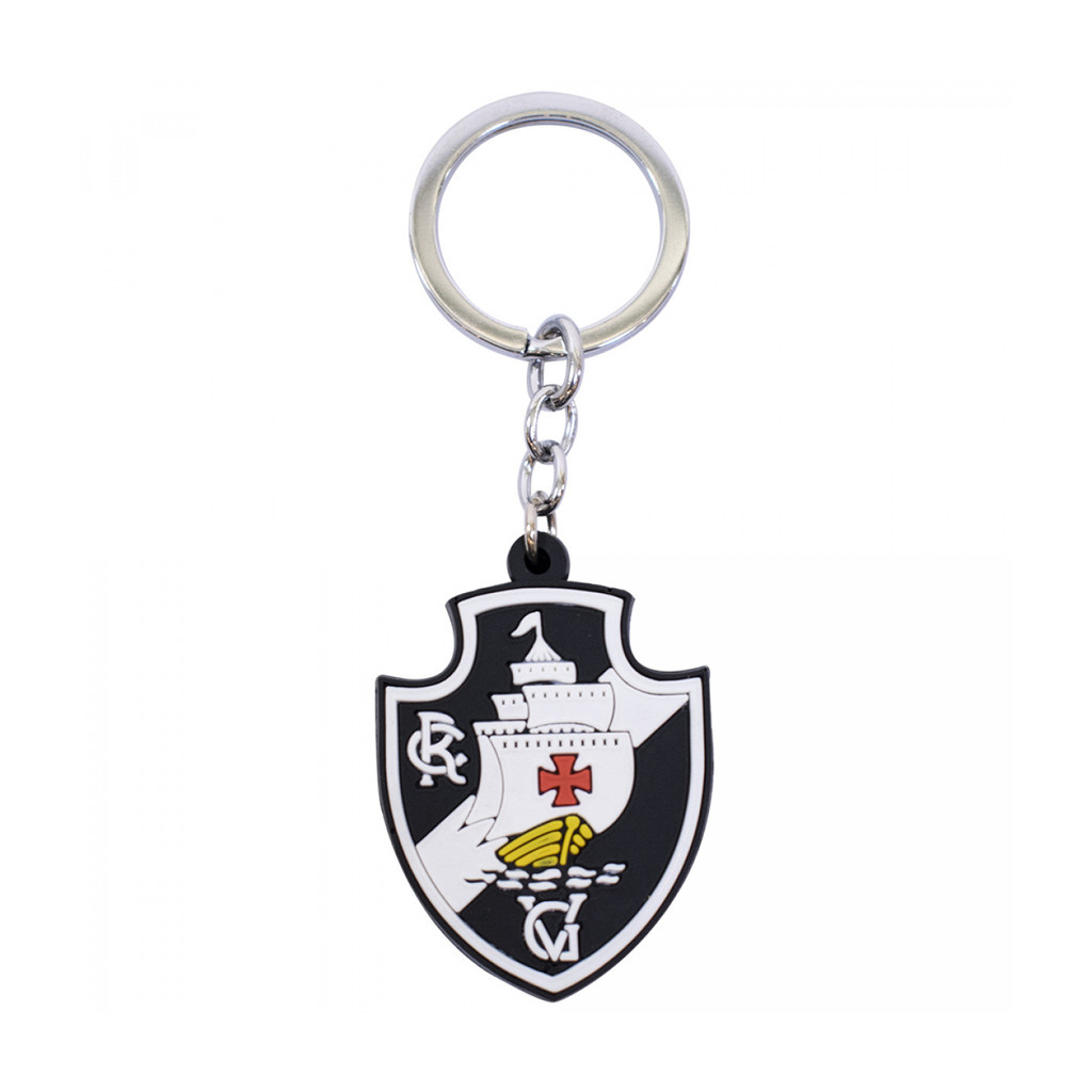 Chaveiro De Borracha Com Brasão De Time -Vasco Da Gama