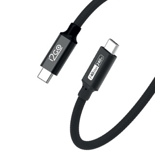 Cabo USB-C i2GO Thunder 40 High Speed 40Gbps 240W 8K/4K 1,2m - Preto em Oferta na Shopee
