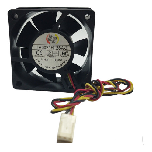 Cooler Ventoinha 12v 0.35a 3 Fios 60x60x25 6cm