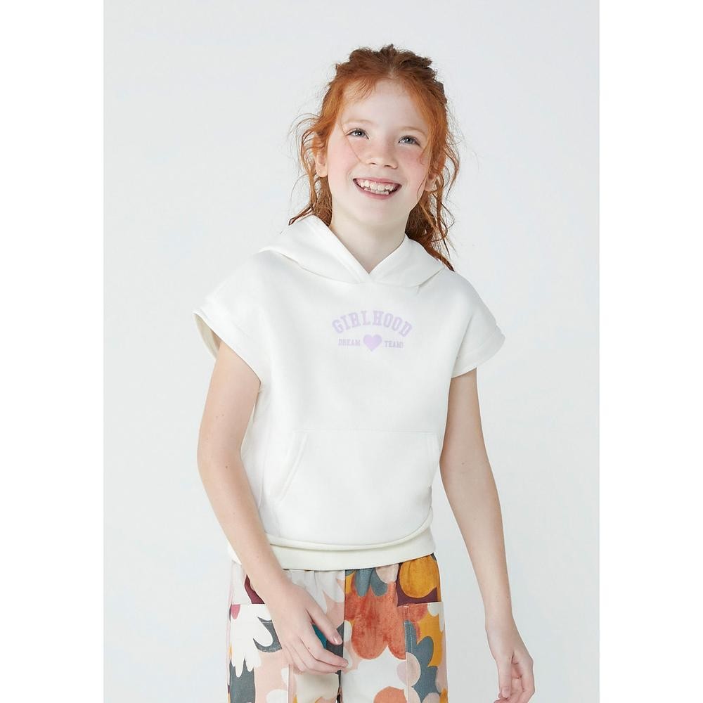 Colete Infantil Menina Em Moletom Com Capuz Hering Kids em Oferta na Shopee