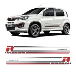 Kit Adesivo Faixa Lateral Fiat Uno Sporting 17/ Mod Original