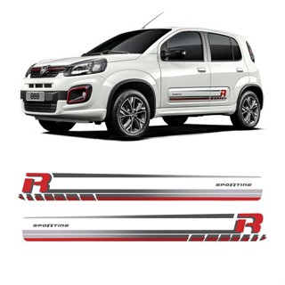 Kit Adesivo Faixa Lateral Fiat Uno Sporting 17/ Mod Original em Oferta na Shopee