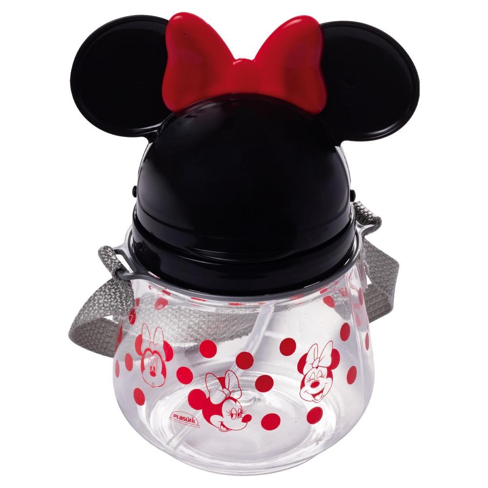 Garrafa Minnie Lúdica Canudo Tampa Orelhinhas 3D Plasútil em Oferta na Shopee