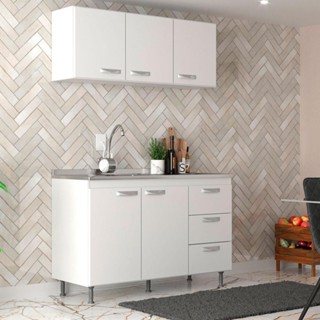 Cozinha Compacta Ipanema 5 PT 3 GV Branca em Oferta na Shopee