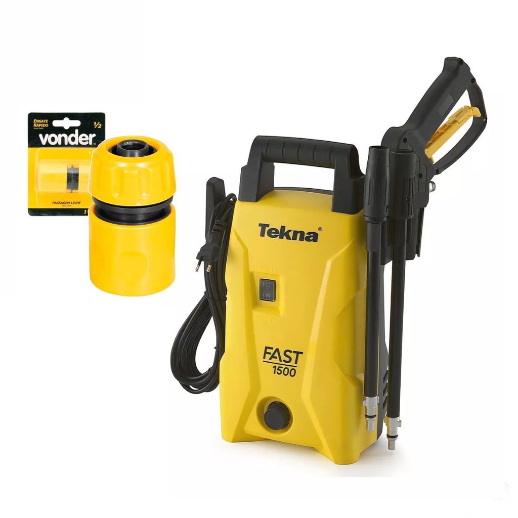 Lavadora Alta Pressão Com Alça Fast E Engate Rápido Tekna em Oferta na Shopee