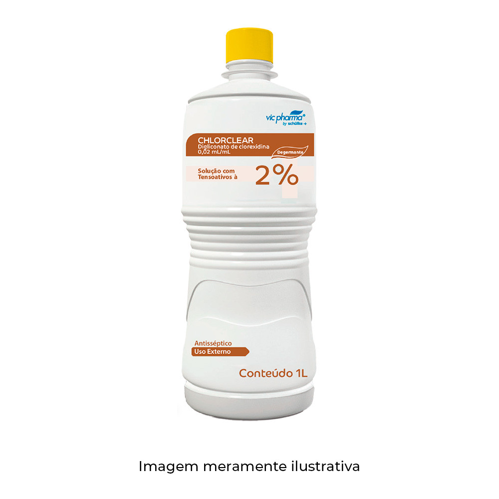 Antisséptico Tópico Com Tensoativos Clorexidina 2% Degermante VICPHARMA 1L em Oferta na Shopee