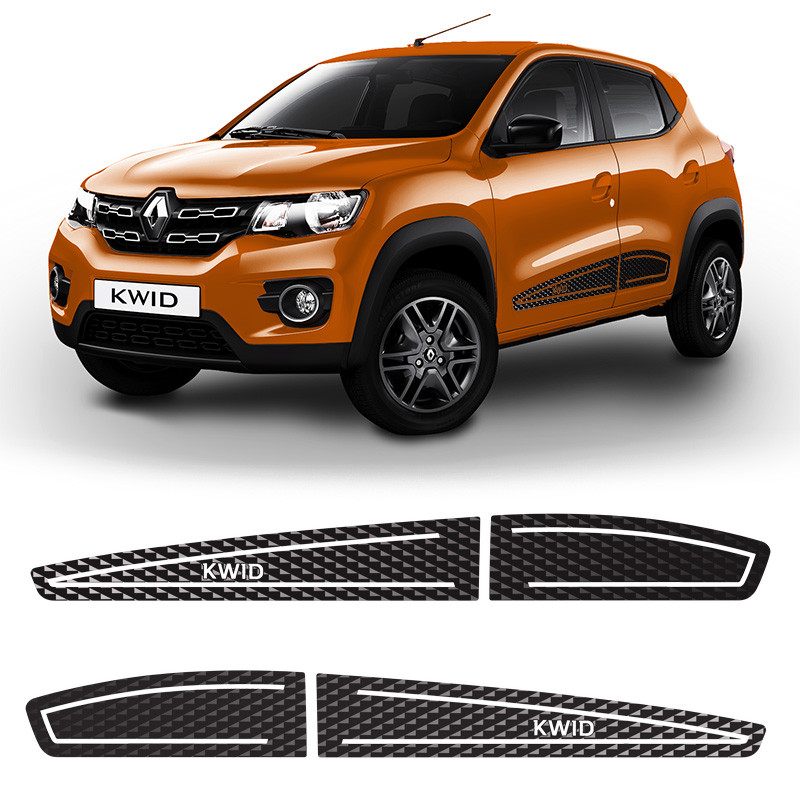 Kit Faixa Kwid 2018/2022 Adesivo Lateral Diamante Decorativo