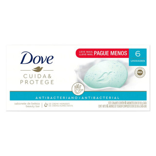 Sabonete em Barra Dove Antibacteriano Cuida e Protege com 6 Unidades de 90g cada Leve Mais Por Menos em Oferta na Shopee