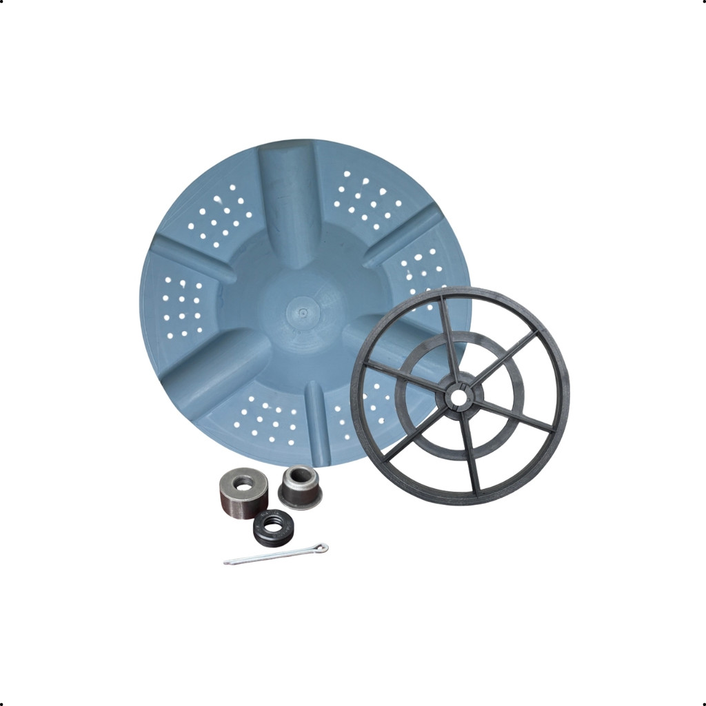 Kit Reparo Agitador Batedor Compatível Para Lavadora Tanquinho Mueller Super Pop Completo Ecolar Peças