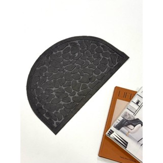 Tapete Porta Entrada Capacho Meia Lua Borrachado em Oferta na Shopee