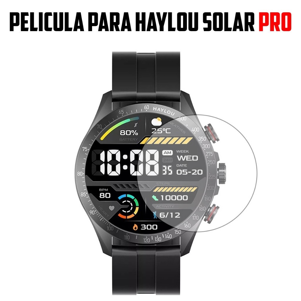 W.BILL Película de vidro para Smartwatch Haylou Solar PRO Haylou Solar Neo Proteção de Tela